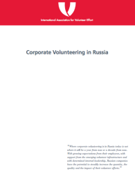 Corporate Volunteering Russia Report